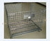 তারের মেষ Foldable সংগ্রহস্থল Cage1200 এক্স 800 মিমি উপাদান হ্যান্ডলিং যন্ত্রপাতি