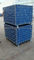 স্পেস সেভিং ভেরহাউজ উপকরণ তল কনটেইনার সংগ্রহস্থল cages নীল প্লাস্টিক বোর্ড সঙ্গে